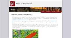 Desktop Screenshot of firegrowthmodel.ca